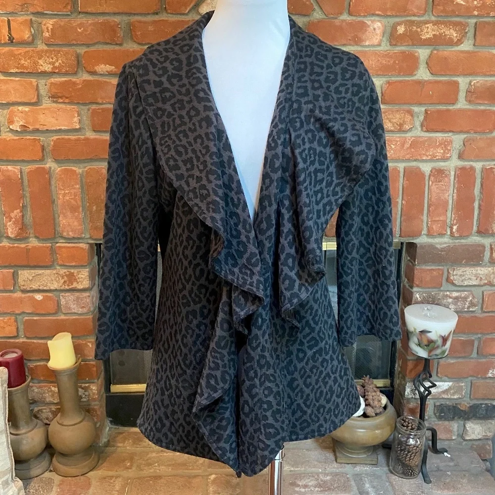 Calvin Klein Ruffle Layering Cardigan Jacket